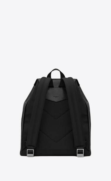 SAINT LAURENT Noé luggages Man Noé Saint Laurent backpack in black leather b_V4